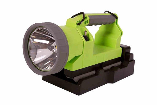 Rechargeable LED Lantern - 600 lms - Lithium-ion Battery - 6.25H Runtime - 120V AC Charger - Green - PuriLite