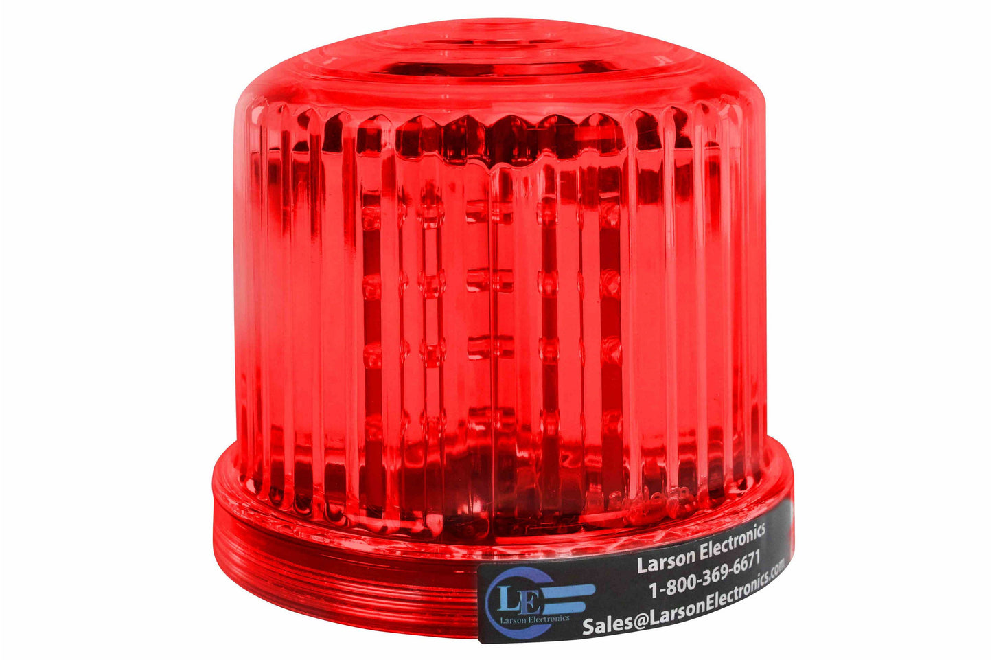 Larson Red LED 360 Degree Beacon - 20 LEDS - Battery Powered - Magnetic Base - PuriLite