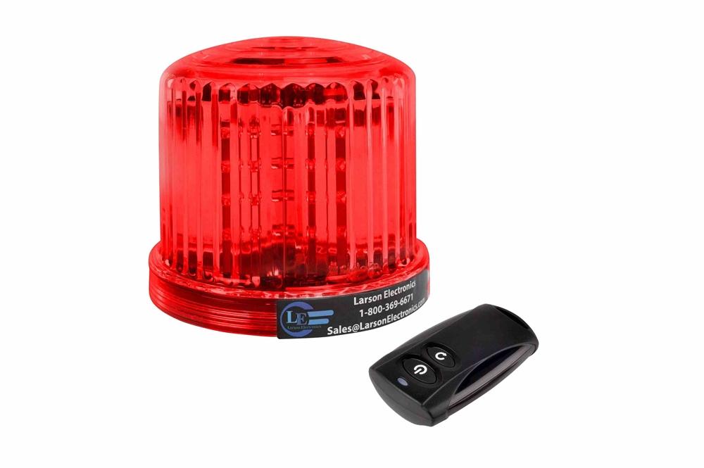 Red LED 360 Degree Beacon - 2.4Ghz Wireless Remote - 20 LEDS - Battery Powered - Magnetic Base - PuriLite