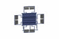 Larson 3840W Crane Mount LED Light Plant - (8) 480W LED Fixtures - Single Phase - Adjustable Assemblies - PuriLite