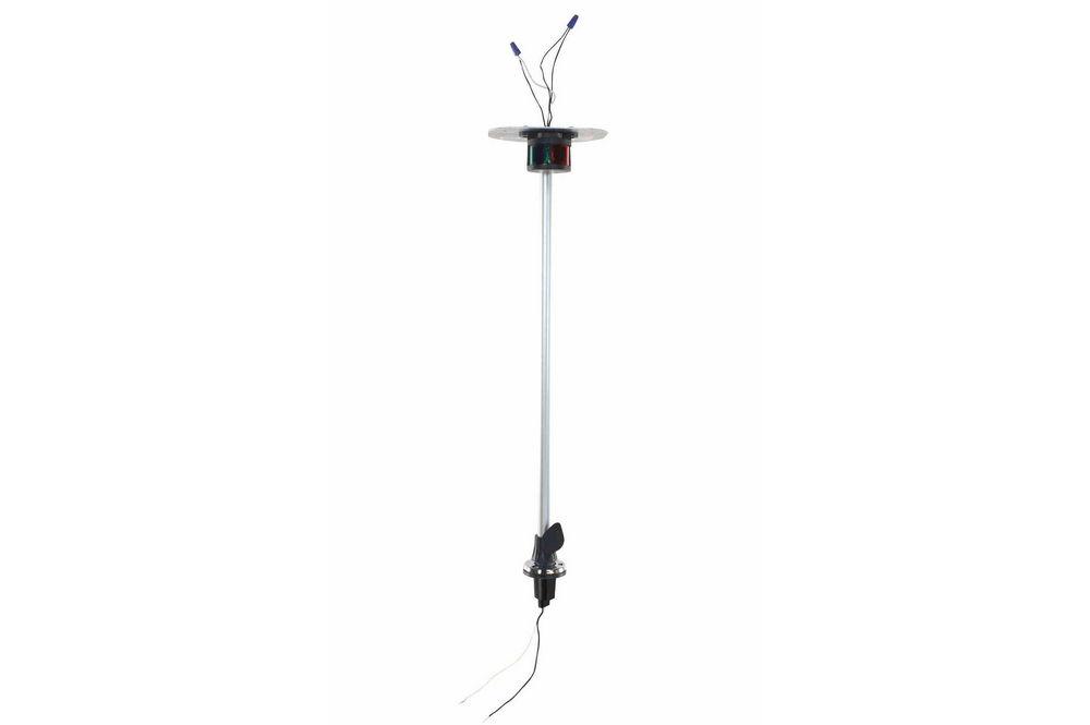 Stanchion Post/Pole Mount w/ Red & Green Running Lights and Perko Door Socket for Golight Strykers - PuriLite