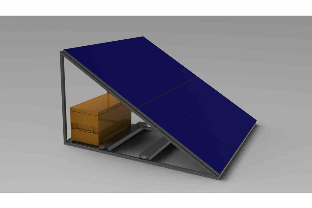 5.3kW Skid Mount Solar Generator - (20) 265W Panels - (24) 250aH Batteries - 220V 50 Hz 1PH Inverter - PuriLite