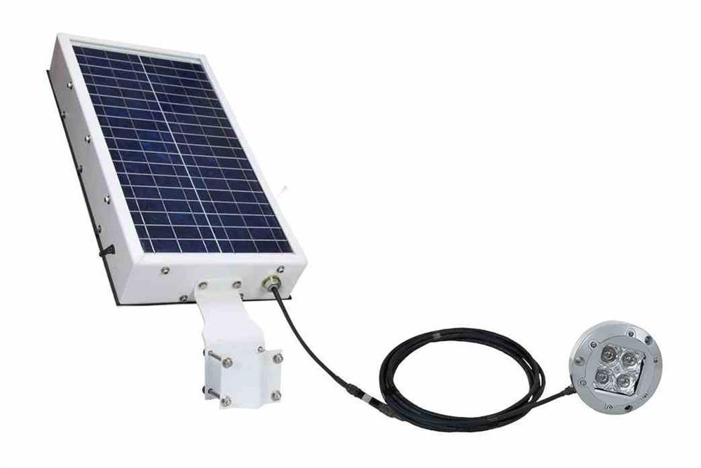 12W Solar Powered Underwater LED Light - 800 Lumens - 15 Hrs+ Runtime - Waterproof - PuriLite