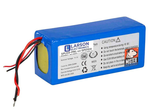 Replacement 40aH Lithium Ion Battery Pack for Solar Panels - PuriLite