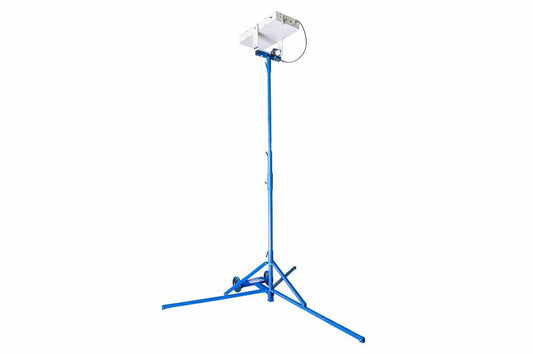 10W Portable Solar Powered Quadpod LED Light - 12 Hr Run Time - Day/Night Photocell or Motion Sensor - PuriLite