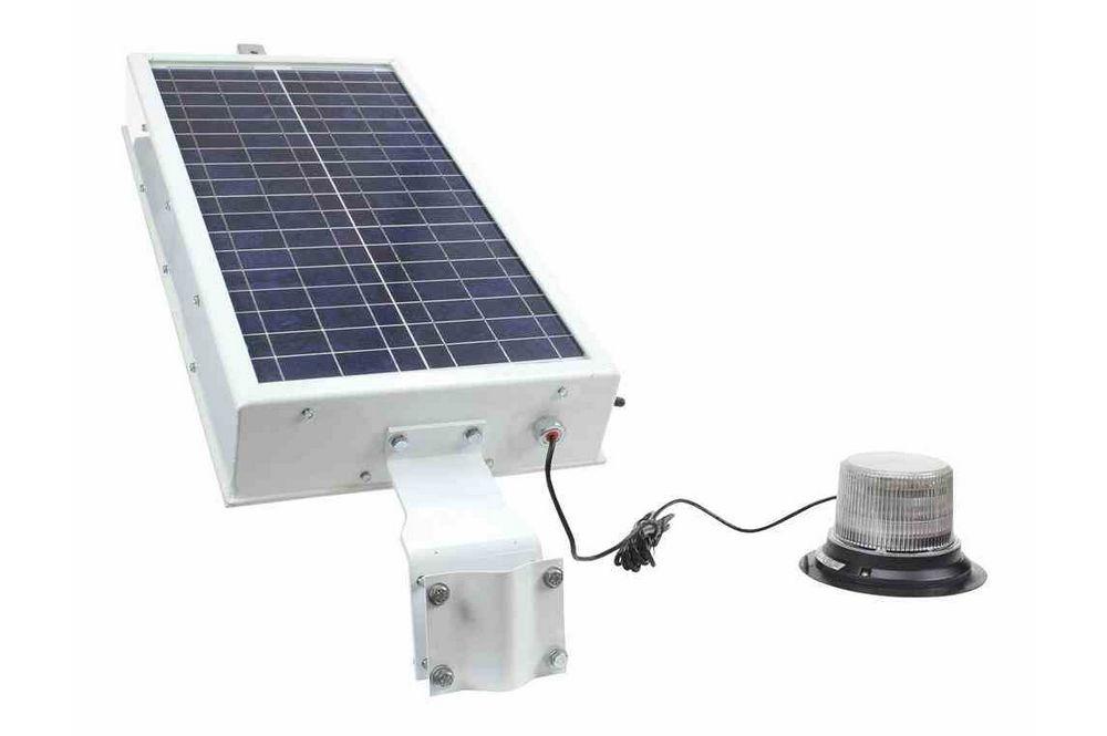 Solar Powered LED Indicator Light - 24 Hr. Runtime - Class I - Day or Night Use - PuriLite