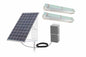 Container Solar Lighting Package - (2) 2' LED Lamps, (1) 265W Solar Panel, (2) 250aH 8D Batteries - PuriLite