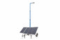 1.2 kW Portable Solar Powered LED Street Light - 30' Tower - 7.5' Trailer - (4) Panels, (1) LED Light, Batteries/BC - Backup Generator - PuriLite