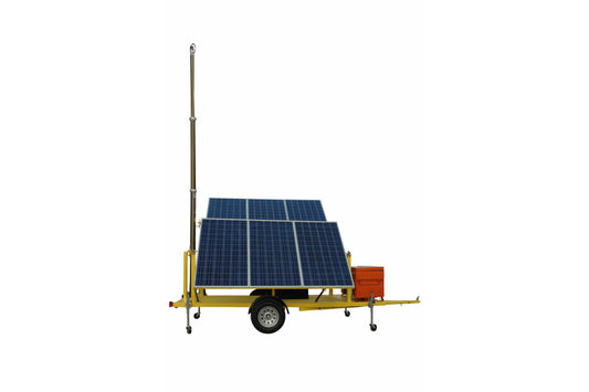 Larson 1.5KW Solar Power Generator w/ Pneumatic Tower Mast - (6) 256W Solar Panels - Trailer Mounted - PuriLite