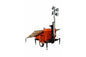 29.5' Solar LED Light Tower - (8) 300W Panels - (4) 150W LED Lamps - (20) 105aH AGM Batteries - PuriLite