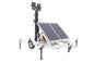 1200 Watt Solar Tower - 24' Mast - (4) 100W Lamps - Timer & Dusk/Dawn - (8) 80aH Lithium Ion Batteries - PuriLite