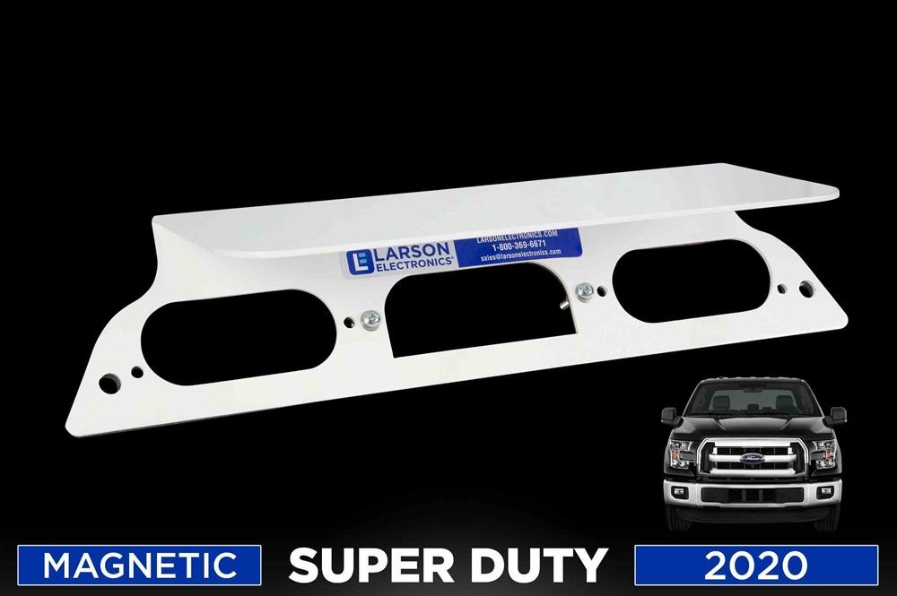 Magnetic Antenna Mounting Plate - 2021 Ford Superduty F450 Aluminum Trucks - NO Drilling Required - PuriLite