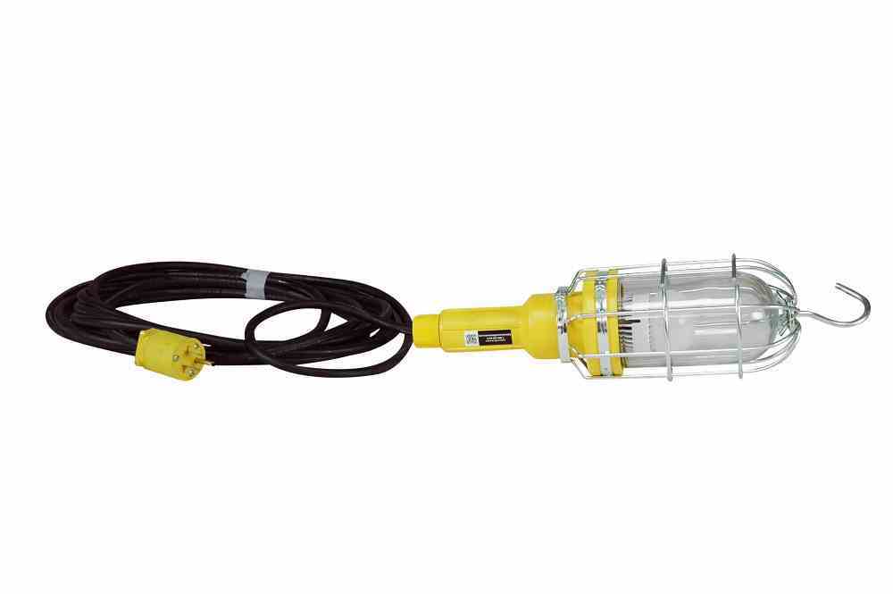 Larson Vapor Proof (Waterproof) LED Inspection Light / Hand Lamp / Drop Light - Colored LED Bulb - 50' Cord - PuriLite