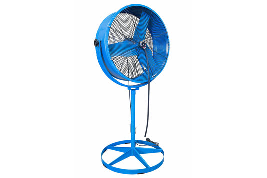 Larson Portable Evaporative Air Mister Cooler - 8723 CFM - Water Mist Cooler - 30" OD - Pedestal Stand - PuriLite