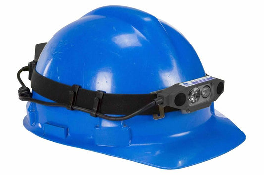 Work Area Dual LED Headlamp - Spot/Flood, (3) AA Batteries, Rubber Strap - IPX7 - PuriLite
