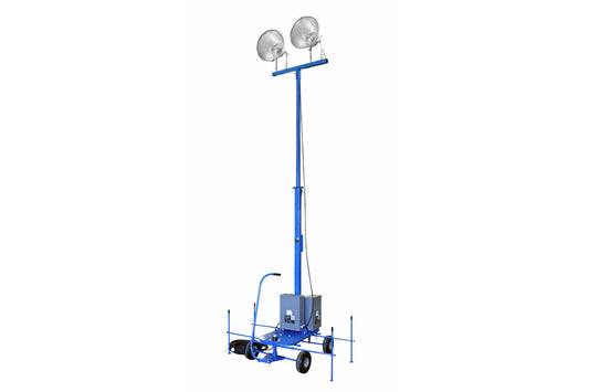 Larson 2000 Watt Mini Light Tower - Two 1000 Watt Metal Halide Lamps - Multi-Tap Ballast - 50ft Power Cord - PuriLite