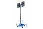 2000 Watt Non-Towable Mini LED Light Tower with Wheels - Four 500 Watt LED Lamps - 240,000 Lumens - PuriLite