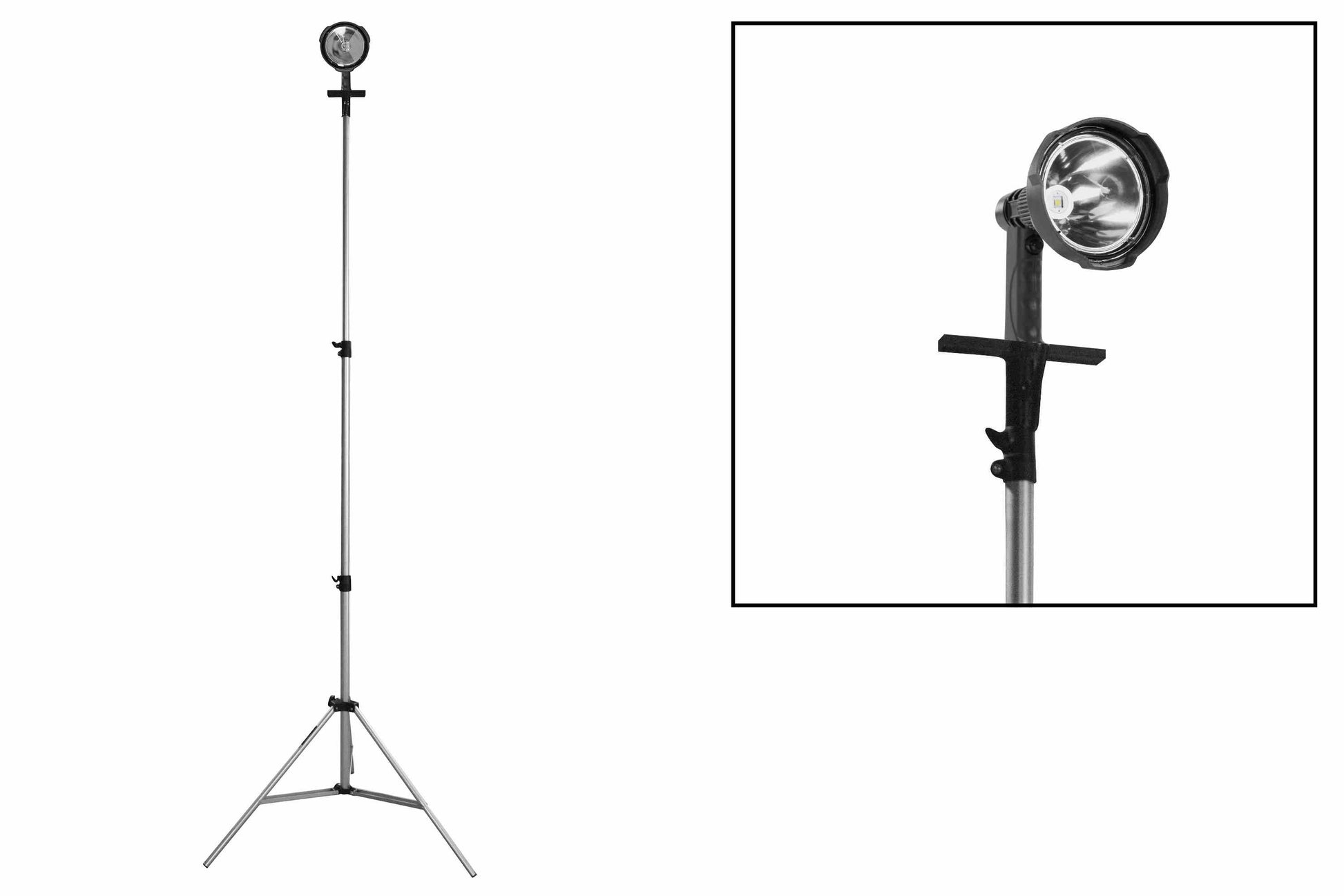 Larson 6 Million Candlepower Rechargable LED Tripod Hunting Light -  25 W - 3.5-10' - 2000 Lumens - L-ion - PuriLite