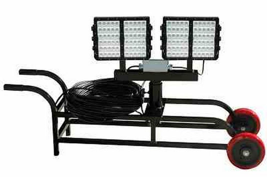 600 Watt Portable LED Work Area Light Cart - 120 LEDS - 200 ft cord - 59,160 Lumens - 120-277V AC - PuriLite