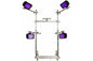 Larson Portable Adjustabled Upright LED Light Cart - Frame Only - PuriLite