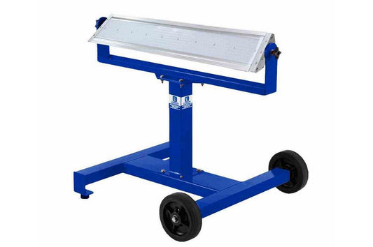 160W Mobile LED Light Stand w/ Wheels - 360 Rotation - Dual Wheels - IP65 Waterproof - PuriLite