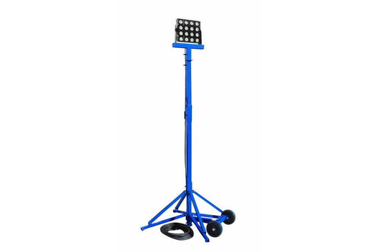 160W LED Work Area Light - 16 LEDS - Quadpod Mount - 100' SOOW Cord - 4.5-12' Tower - PuriLite