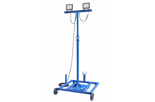 2, 40-Watt LED Emitters on Industrial Tripod Mount - 120-277VAC - Extends 3.5' to 10' - 100' SOOW Co - PuriLite