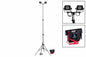 24W Portable LED Telescoping Light Tower - 3.5' to 10' - 1440 lms - Rechargeable - 15+ Hours per Charge - PuriLite
