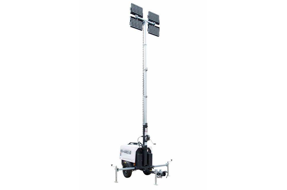6,000 Watt Generator - Water Cooled Diesel Engine - 25' Telescoping Tower - (4) 250W LED Fixtures - PuriLite