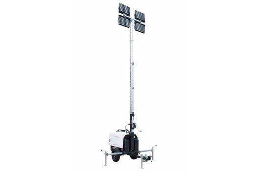 6,000 Watt Generator - Water Cooled Diesel Engine - 30' Telescoping Tower - (4) 480W LED Fixtures - PuriLite