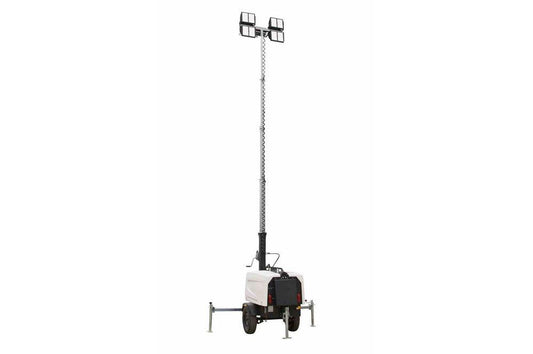 8,000 Watt Generator - Water Cooled Diesel Engine - 30' Telescoping Tower - 4 LED Fixtures - PuriLite