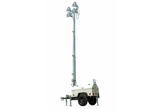 8,000 Watt Generator - Water Cooled Diesel Engine - 30' Telescoping Tower - 4 Metal Halide Fixtures - PuriLite