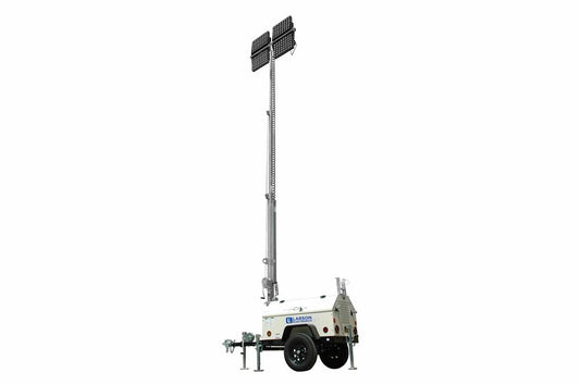 8,000W Generator - Water Cooled Diesel Engine - 9' to 45' Telescoping Five Stage Tower - (4) LED Fixtures - 45Gal Fuel Tank - PuriLite