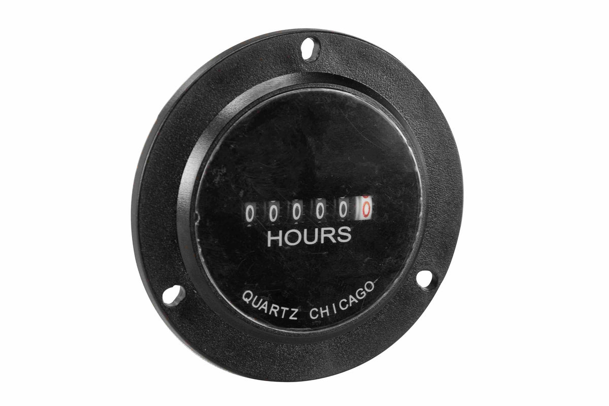 Larson 24V AC Hour Meter - IP65 Rated - Tamper Proof Case - 1-Phase Permanently Lubricated Motor - PuriLite