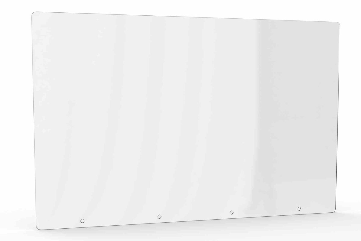 Larson PETG Permanent Mount Divider - 30" x 24" Dimensions - 1/4" Thick Clear PETG Construction - PuriLite