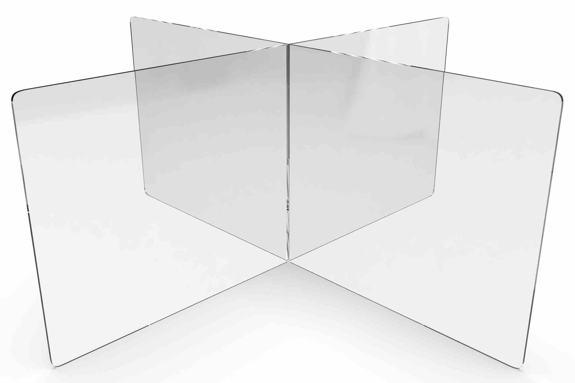 Larson PETG Table Divider - NO Tools Required for Assembly - 23.5" x 47.5" Dimensions - 1/4" Thick Clear PETG Construction - PuriLite