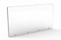 Larson Permanent Mount Divider - NO Tools Required for Assembly - 24" x 18" Dimensions - 1/4" Thick Clear PETG Construction - Velcro Mount - Sneeze Guard - PuriLite