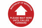 Larson Maintain 6FT Of Separation Floor Sign - Includes (1) Adhesive Backed Vinyl Warning Sign - PuriLite