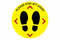 Larson Please Stay 6FT Apart Floor Sign - Includes (1) Adhesive Backed Vinyl Warning Sign - PuriLite