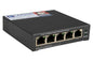 POE Network Switch - 4-Port - 802.3af Compliant - Metal Enclosure - PuriLite
