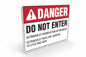 Larson UV Warning Sign - Includes (1) Warning Sign - Pair with UV Disinfection Lights - PuriLite