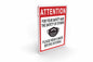 Larson Attention Please Wear A Mask Before Entering Sign - Includes (1) Polycarbonate Warning Sign - PuriLite