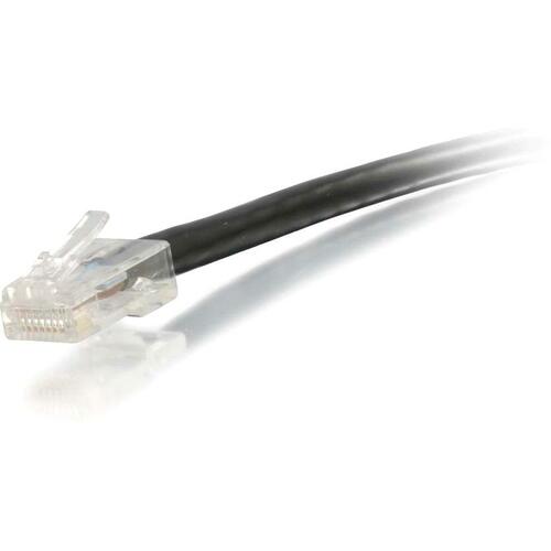 C2G 2 ft Cat5e Non Booted UTP Unshielded Network Patch Cable - Black - 2 ft Category 5e Network Cable for Network Device - First End: 1 x RJ-45 Male Network - Second End: 1 x RJ-45 Male Network - Patch Cable - Black - PuriLite