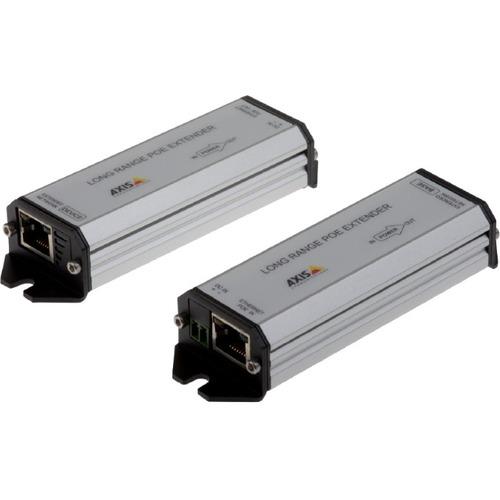 Axis Communications AXIS Long Range PoE Extender Kit - Network (RJ-45) - 3280.84 ft (1000000 mm) Extended Range - Aluminum - PuriLite