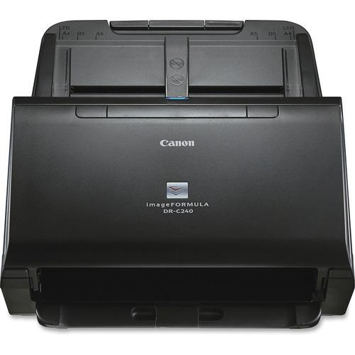 Canon imageFORMULA DR-C240 Sheetfed Scanner - 600 dpi Optical - 24-bit Color - 8-bit Grayscale - 45 ppm (Mono) - 30 ppm (Color) - Duplex Scanning - USB - PuriLite