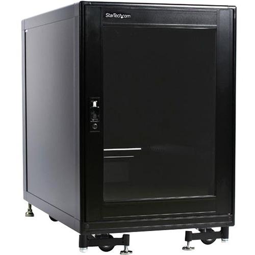 Startech Directship StarTech.com 15U 19in Black Server Rack Cabinet with Fans - 19 15U Internal - PuriLite