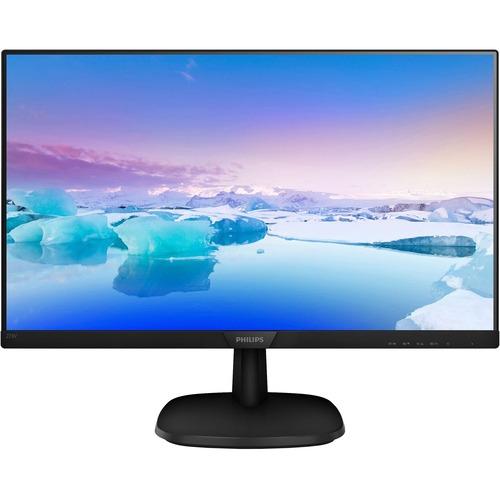Philips 273V7QJAB 27" Full HD WLED LCD Monitor - 16:9 - Textured Black - 27" (685.80 mm) Class - 1920 x 1080 - 16.7 Million Colors - 250 cd/m‚² - 5 ms GTG - HDMI - VGA - DisplayPort - Speaker - PuriLite