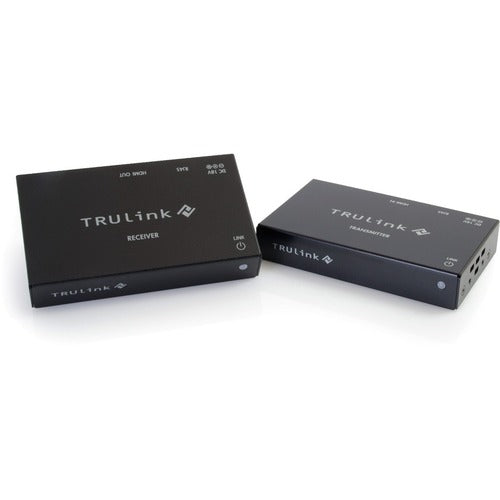 C2G TruLink HDMI over Cat5 Extender Box Transmitter to Box Receiver Kit - 1 Input Device - 1 Output Device - 300 ft (91440 mm) Range - 2 x Network (RJ-45) - 1 x HDMI In - 1 x HDMI Out - Full HD - 1920 x 1080 - PuriLite