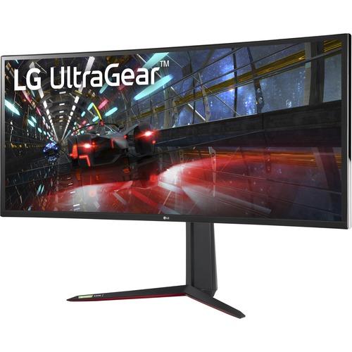 Lg Electronics LG UltraGear 38GN950-B 38" UW-QHD+ Curved Screen Gaming LCD Monitor - 21:9 - Black - 38.00" (965.20 mm) Class - Nano In-plane Switching (Nano IPS) Technology - 3840 x 1600 - 1.07 Billion Colors - FreeSync Premium Pro/G-sync Compatible - 45 - PuriLite