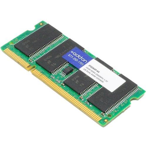 Add-On Computer AddOn 16GB DDR4 SDRAM Memory Module - For Desktop PC - 16 GB (1 x 16GB) - DDR4-2666/PC4-21300 DDR4 SDRAM - 2666 MHz - CL15 - 1.20 V - Non-ECC - Unbuffered - 260-pin - SoDIMM - Lifetime Warranty - PuriLite